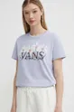 фіолетовий Бавовняна футболка Vans