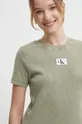 zelena Kratka majica Calvin Klein Jeans