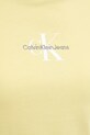Bavlněné tričko Calvin Klein Jeans J20J223113 žlutá