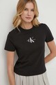 Одяг Бавовняна футболка Calvin Klein Jeans J20J223113 чорний