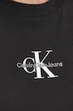 Хлопковая футболка Calvin Klein Jeans чёрный J20J223113