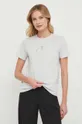 Bombažna kratka majica Calvin Klein Jeans siva