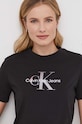 Бавовняна футболка Calvin Klein Jeans J20J223264 чорний SS24