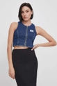 granatowy Calvin Klein Jeans top jeansowy