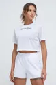 bijela Majica kratkih rukava za trening Calvin Klein Performance Ženski