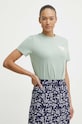 Fjallraven tricou Fox Boxy Logo F87153.674 verde SS24