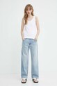 Памучен топ G-Star Raw D24521.D275 бял SS24