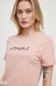 G-Star t-shirt bawełniany różowy D24497.D626