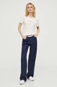 G-Star tricou din bumbac D24497.D626 bej SS24