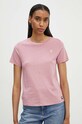 G-Star t-shirt bawełniany różowy D24499.4107