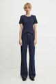G-Star tricou din bumbac D24499.4107 bleumarin AW24