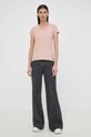 G-Star tricou din bumbac D24533.4107 roz AW25