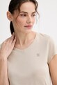 Bombažna kratka majica G-Star Raw bež D24533.4107