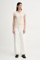 G-Star tricou din bumbac D24533.B059 bej SS25