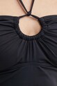 Vrchný diel plaviek MICHAEL Michael Kors SHIRRED HALTER TANKINI čierna MM7M760