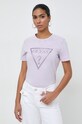 Бавовняна футболка Guess фіолетовий W4GI26.I3Z14