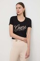 Guess tricou negru W4GI30.J1314