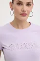 Kratka majica Guess vijolična