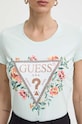 Guess tricou W4GI24.J1314 turcoaz