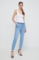 Guess top din bumbac W4GP16.K1814 alb SS24