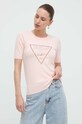 Guess tricou imprimeu roz W4GR23.Z2NQ2