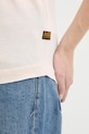 Βαμβακερό μπλουζάκι G-Star Raw D24524.4107 ροζ