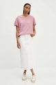 Bavlněné tričko G-Star D24524.4107 růžová AW25