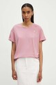G-Star t-shirt bawełniany różowy D24524.4107