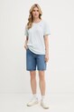 G-Star Raw pamut póló D24524.4107 kék AW25