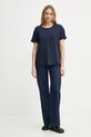 G-Star tricou din bumbac D24524.4107 bleumarin AW25