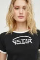 črna Bombažna kratka majica G-Star Raw