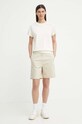 G-Star t-shirt bawełniany D24512.C812 beżowy SS25