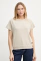 G-Star t-shirt bawełniany beżowy D24512.C812