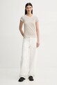 G-Star tricou din bumbac D24533.D244 bej AW25