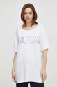 Guess tricou de plajă Planet friendly alb E4GI02.K68D2