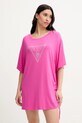 Guess t-shirt aplikacja różowy E4GI00.K68D2
