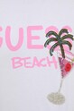 Guess t-shirt plażowy bawełniany biały E4GI03.I3Z14