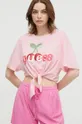 rózsaszín Guess strand póló Női