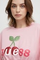 Odzież Guess t-shirt plażowy E4GI08.KC6K0 różowy