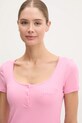 Guess t-shirt różowy O4GP03.KBXB2