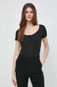 Guess tricou negru O4GP03.KBXB2