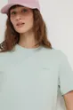 tyrkysová Bavlnené tričko Superdry