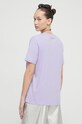Odzież Superdry t-shirt bawełniany W1011122A.1KX fioletowy