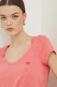 różowy Superdry t-shirt