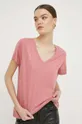 różowy Superdry t-shirt