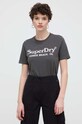 Бавовняна футболка Superdry сірий W1011403A.PKT