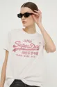 розовый Хлопковая футболка Superdry
