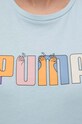 Bavlněné tričko Puma modrá 679916