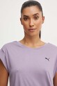 Tričko na jogu Puma Studio Foundation fialová 524845