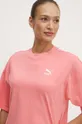 růžová Bavlněné tričko Puma